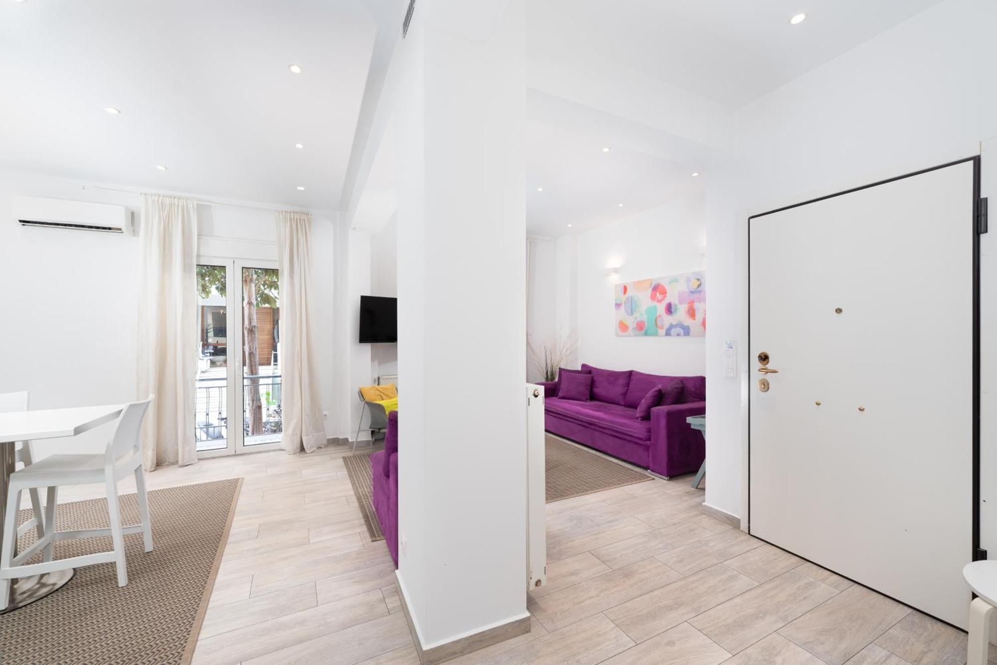 Spacious Modern Apartment In Athens Near Metro Bagian luar foto