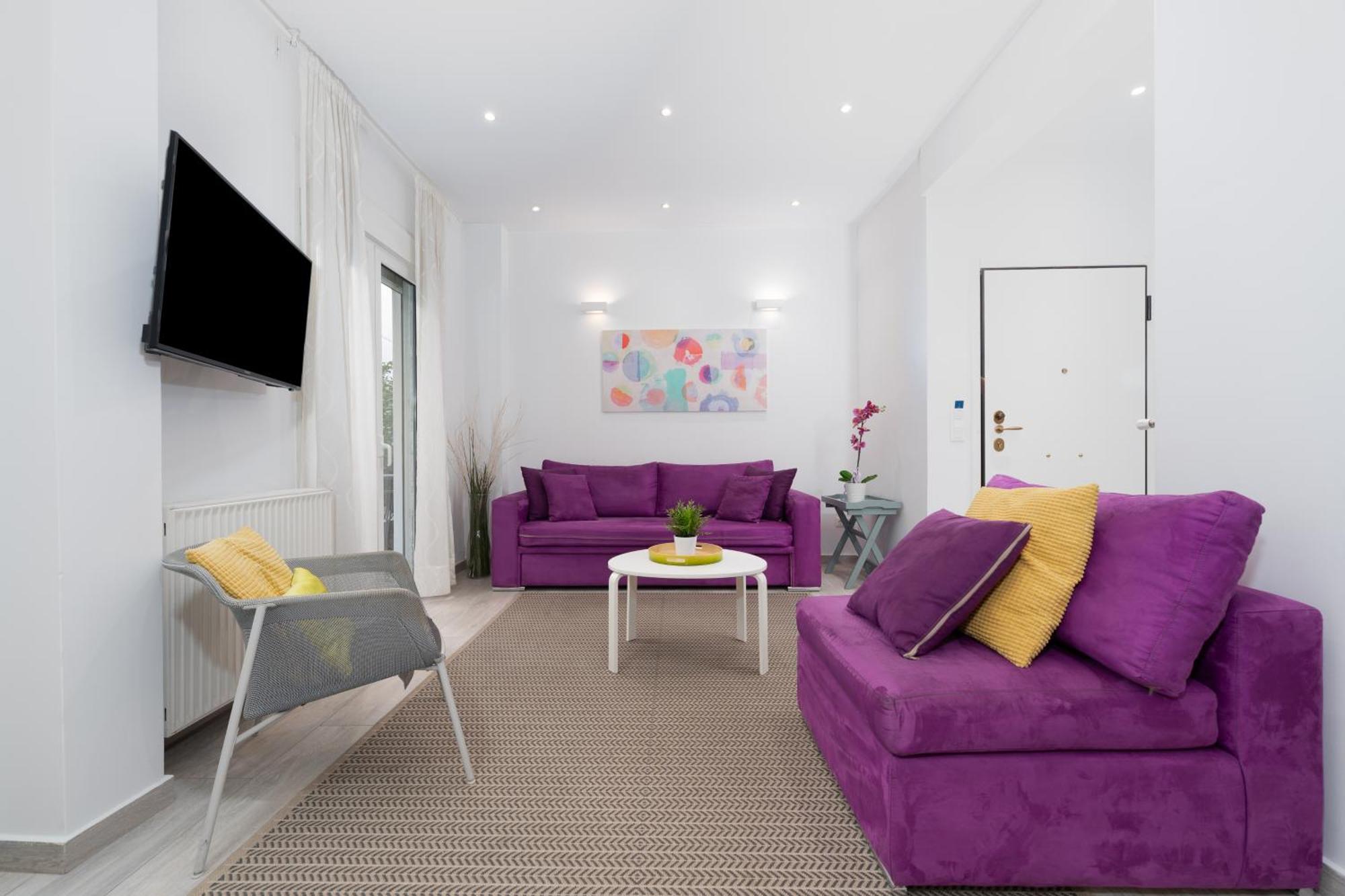 Spacious Modern Apartment In Athens Near Metro Bagian luar foto