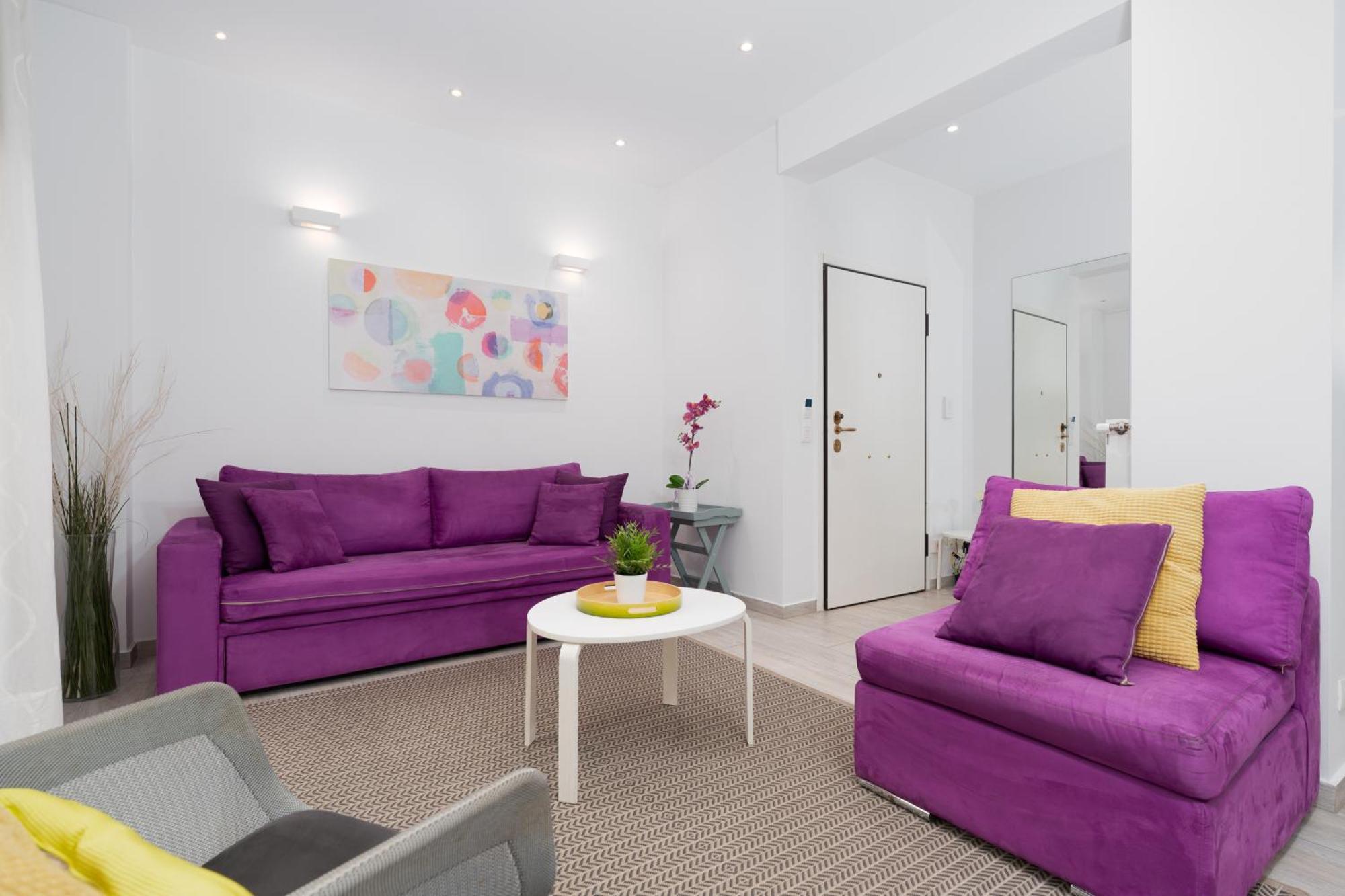 Spacious Modern Apartment In Athens Near Metro Bagian luar foto