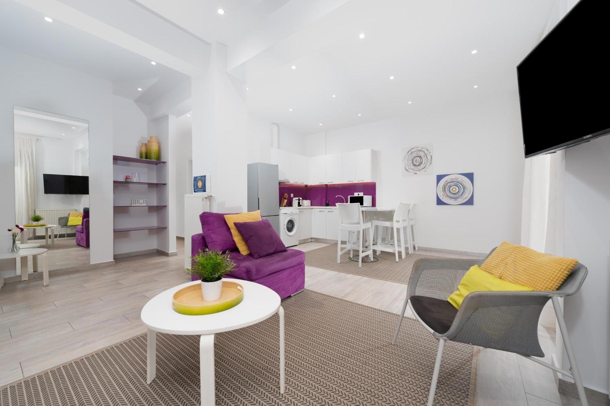 Spacious Modern Apartment In Athens Near Metro Bagian luar foto