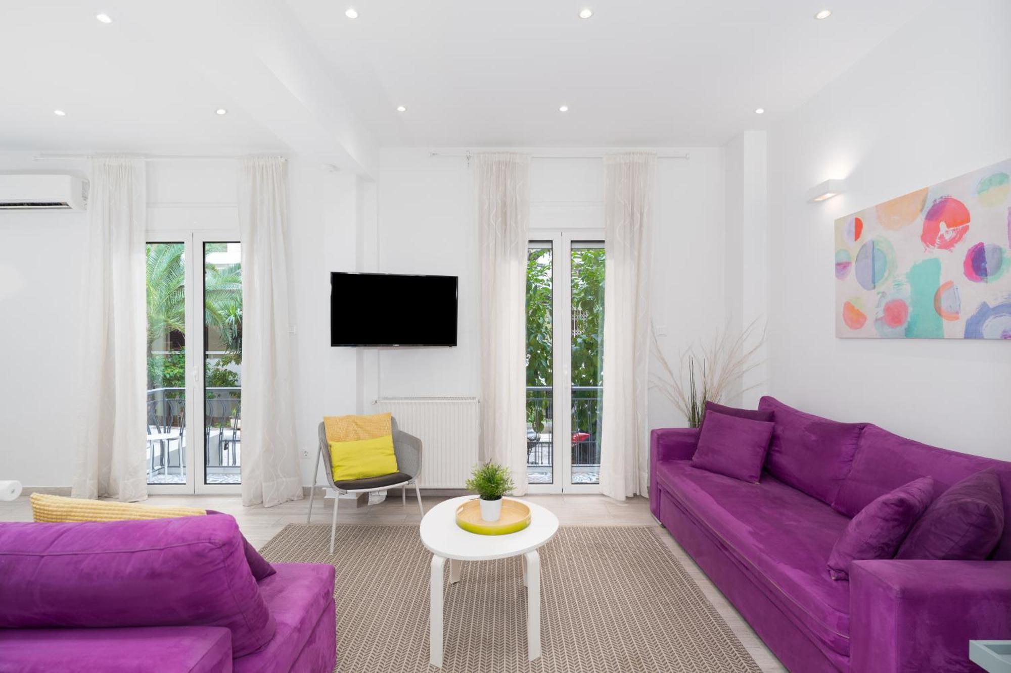 Spacious Modern Apartment In Athens Near Metro Bagian luar foto